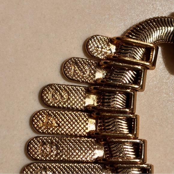 ALDO Polished and Textured with Numbers Gold Toned Necklace - Picture 9 of 14